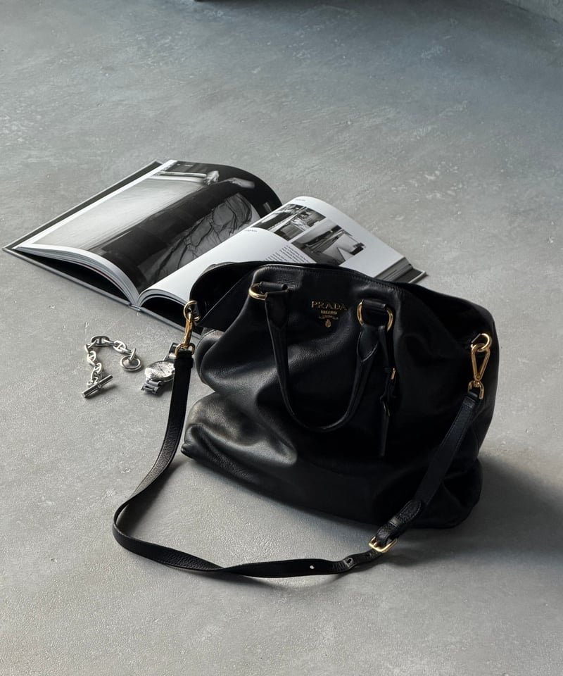 PRADA SOFT CALF 2WAY ハンドバッグ レディース BR4840 PRADA ソフトカーフ2wayレザーバッグ | SONTÉ STUDIO
