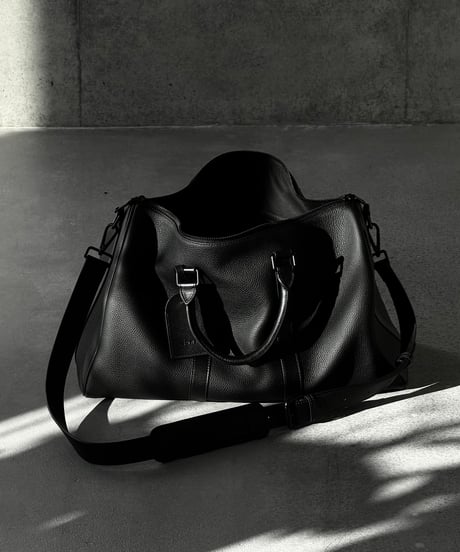 LEATHER BOSTON SHOULDER BAG