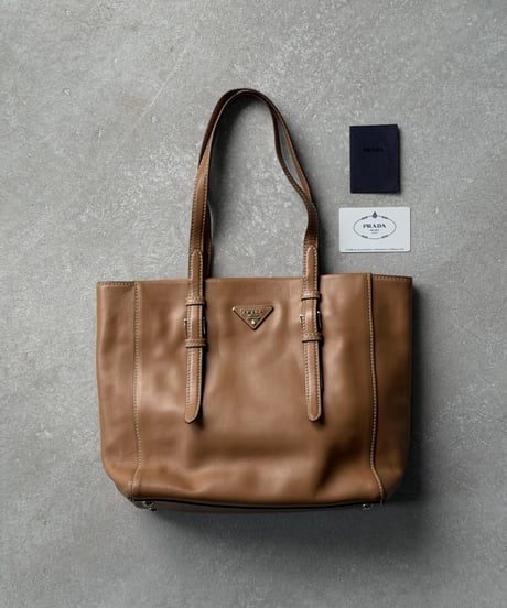 PRADA レザー トートバッグ ギャランティ付
