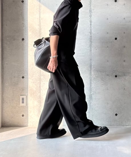 LEATHER BOSTON SHOULDER BAG
