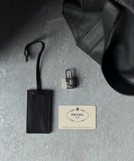 PRADA　バッファローレザーボストン【水牛革製】