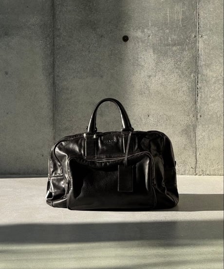 PRADA Leather Boston Bag