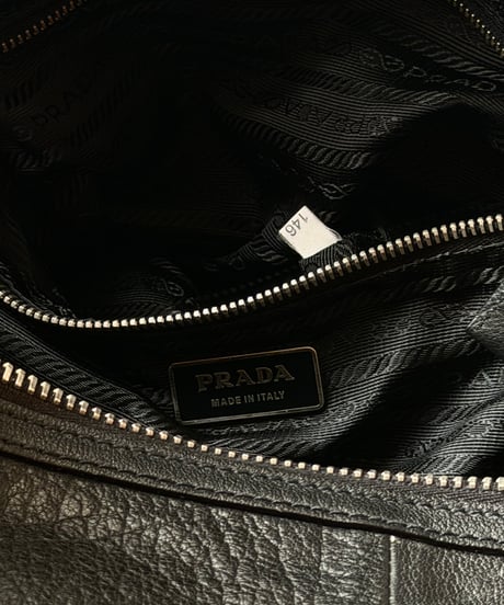 PRADA　バッファローレザーボストン【水牛革製】