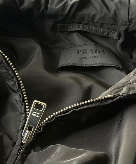 PRADA Re-Nylon Hooded Jacket / BLACK