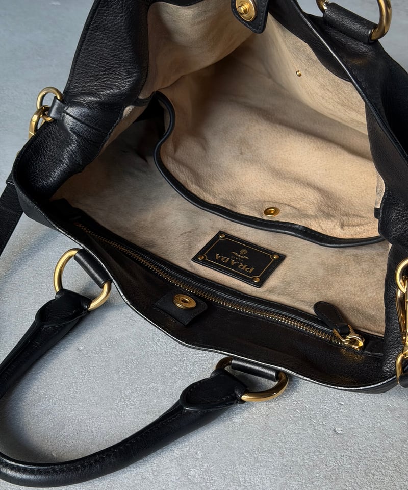 PRADA カーフレザーバッグ PRADA ソフトカーフ2wayレザーバッグ | SONTÉ STUDIO