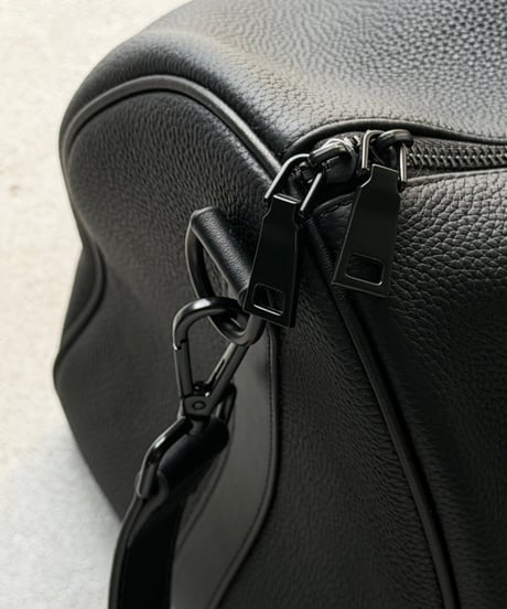 LEATHER BOSTON SHOULDER BAG