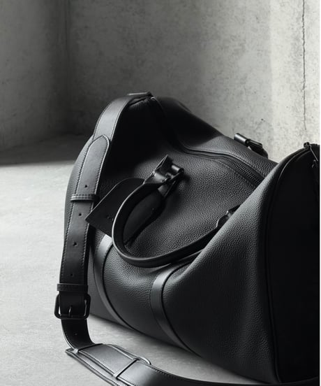 LEATHER BOSTON SHOULDER BAG