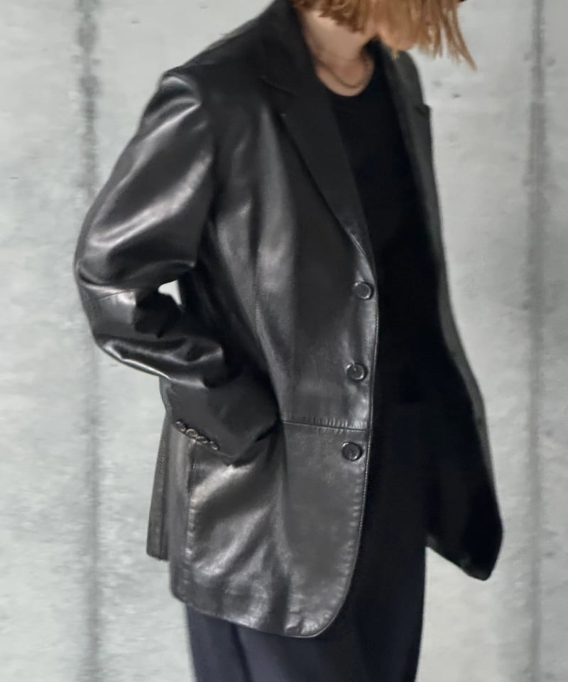 PRADA ヴィンテージレザージャケット PRADA vintage leather jacket / unisex | SONTÉ S