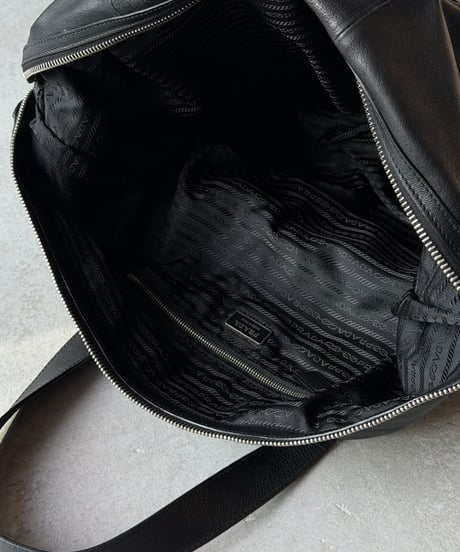 PRADA　バッファローレザーボストン【水牛革製】