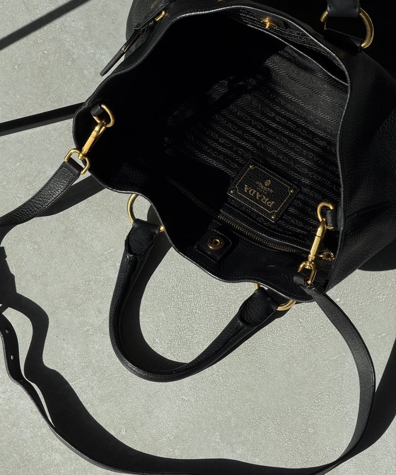 正規品・レシート付】PRADA ヴィッテロダイノ 2WAYレザートートバッグ