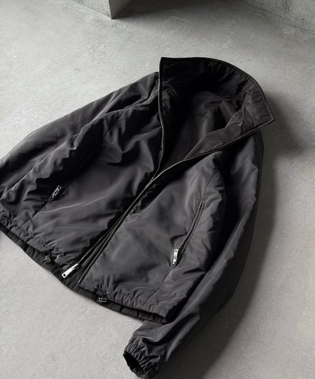 PRADA Reversible Light Padded Jacket / BLACK × DARK GREY