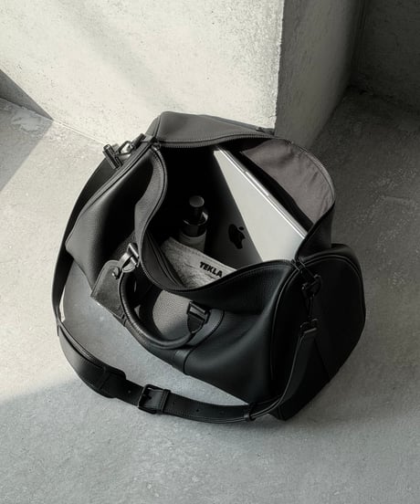 LEATHER BOSTON SHOULDER BAG
