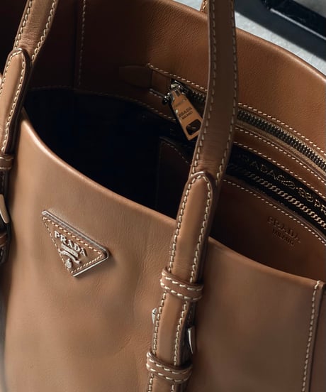 PRADA レザー トートバッグ ギャランティ付