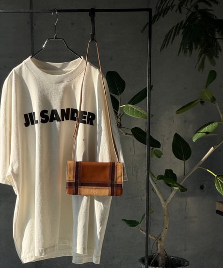 PRADA ヴィンテージ レザー ショルダーバッグ チェックデザイン