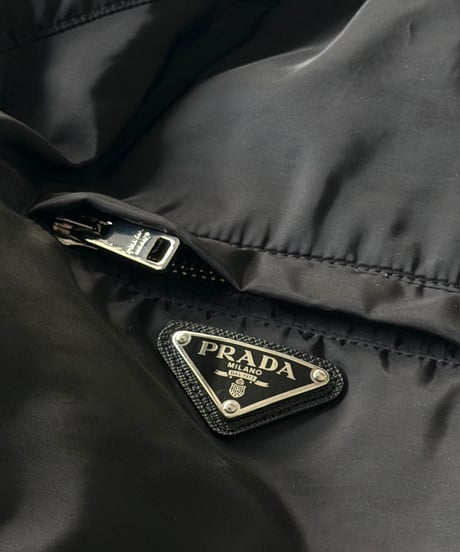 PRADA Re-Nylon Hooded Jacket / BLACK