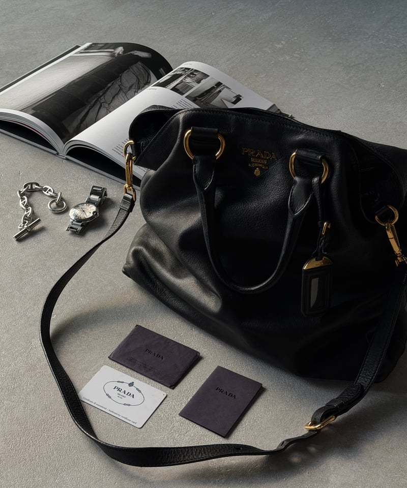 PRADA ソフトカーフ2wayレザーバッグ | SONTÉ STUDIO