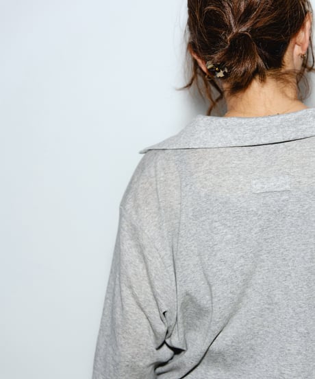 Sheer Sleeve Polo Top