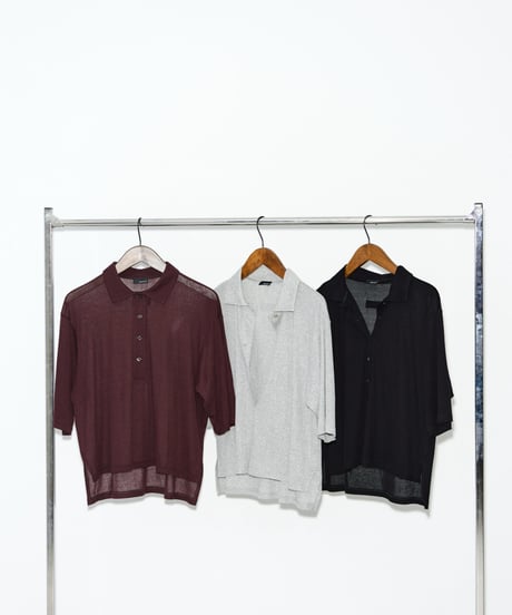 Sheer Sleeve Polo Top