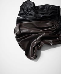 vegan leather shorts