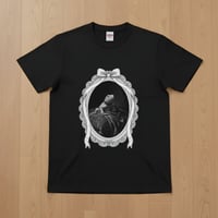 サバクイグアナ半袖Tシャツ ルネサンス風モノクロ ブラック 男女兼用