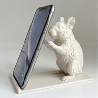 デグーのスマホスタンド 卓上 シルクホワイト