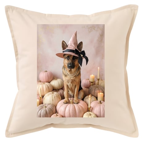 犬（ジャーマンシェパード）クッション 45cm ハロウィン限定アート