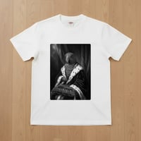 オオハナインコ半袖Tシャツ ルネサンス風モノクロ ホワイト 男女兼用