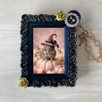 デグーバッグチャーム ハロウィン限定 ブラック額縁