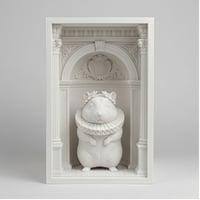 ジャンガリアンハムスターのブックヌーク 3Dプリント 白PLA 本棚インテリア