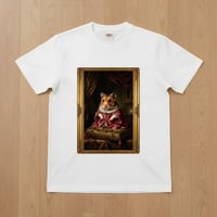 キャンベルハムスター半袖Tシャツ ルネサンス風カラー ホワイト 男女兼用