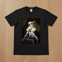 タイハクオウム半袖Tシャツ ルネサンス風カラー ブラック 男女兼用