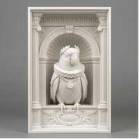 メイヤーズパロットのブックヌーク 3Dプリント 白PLA 本棚インテリア