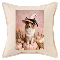 犬（シェットランドシープドッグ）クッション 45cm ハロウィン限定アート