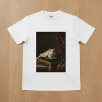 パールホワイトハムスター半袖Tシャツ ルネサンス風カラー ホワイト 男女兼用