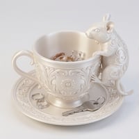 デグーのアクセサリートレイ 小物入れ シルクホワイト