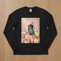 インコ（サザナミインコ）長袖Tシャツ ハロウィン限定 ブラック 男女兼用