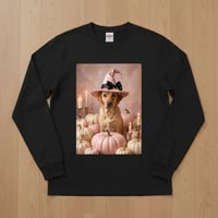 犬（ラブラドールレトリバー）長袖Tシャツ ハロウィン限定 ブラック 男女兼用