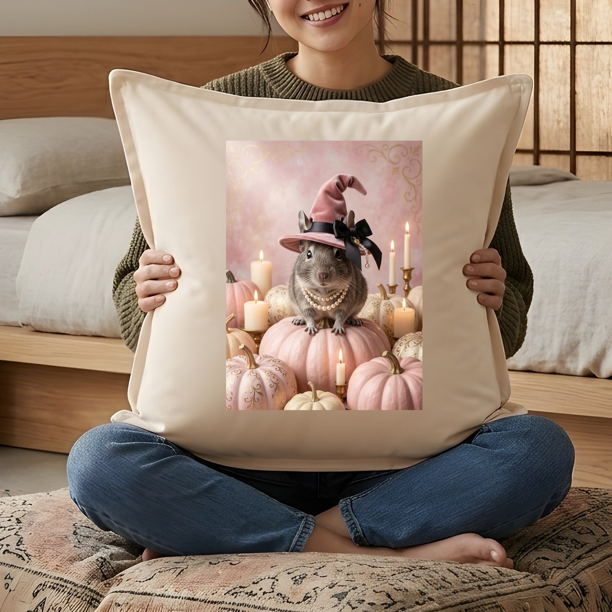 デグークッション 45cm ハロウィン限定アート | うちの子ルネサンス on