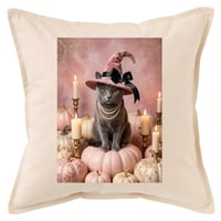 猫（シャルトリュー）クッション 45cm ハロウィン限定アート