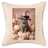 猫（ブリティッシュショートヘア）クッション 45cm ハロウィン限定アート