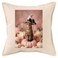 猫（エジプシャンマウ）クッション 45cm ハロウィン限定アート