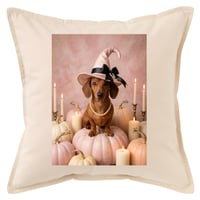 犬（ミニチュアダックスフンド）クッション 45cm ハロウィン限定アート