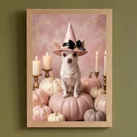 犬（チワワ）のハロウィン限定アート A4額装インテリア壁掛け