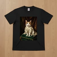 ジャパニーズボブテイル半袖Tシャツ ルネサンス風カラー ブラック 男女兼用
