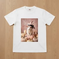うさぎ（ポーリッシュ）半袖Tシャツ ハロウィン限定 ホワイト 男女兼用