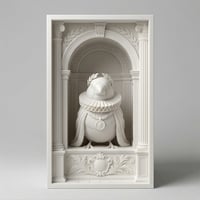 文鳥・ブンチョウの3Dプリント ブックヌーク 白PLA 本棚インテリア