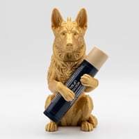ジャーマンシェパードのリップケース 3Dプリント シルクゴールド キーホルダー