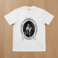 ジャックラッセルテリア半袖Tシャツ ルネサンス風モノクロ ホワイト 男女兼用
