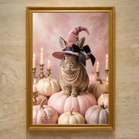 うさぎのハロウィン限定アート A3額装インテリア壁掛け