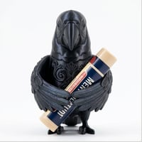 コンゴウインコのリップケース 3Dプリント シルクブラック キーホルダー
